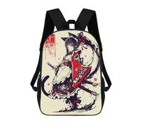 sinyumoney Sacs À Dos Pour Enfants Girl Warrior with Katana Sac D'école Sac À Dos Garçon Sac De Voyage Sac D'écolier Sac À Livres Et Fournitures Scolaires Sacs D'école 17inch