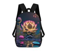 sinyumoney Sacs À Dos Pour Enfants Glowing Lotus Pond Sac D'école Imprimé En 3D, Sac Tendance, Sac De Voyage Pour L'école Ou Les Voyages 17inch