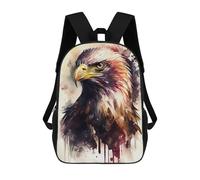 sinyumoney Sacs À Dos Pour Enfants Golden Eagle Watercolor Print Sac À Dos Scolaire, Cartable Pour Enfants, Sac De Voyage, Sac À Livres, Sac À Dos Imprimé En 3D Pour Garçons Et Filles 17inch