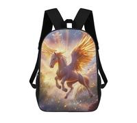 sinyumoney Sacs À Dos Pour Enfants Golden Winged Horse Fantasy Art Sac À Dos Scolaire, Cartable Pour Enfants, Sac De Voyage, Sac À Livres, Sac À Dos Imprimé En 3D Pour Garçons Et Filles 17inch