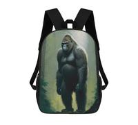sinyumoney Sacs À Dos Pour Enfants Gorilla Art Style 10 Sac D'école Imprimé En 3D Pour Enfants, Sac À Dos De Voyage Tendance Pour Écoliers 17inch