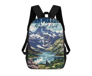 sinyumoney Sacs À Dos Pour Enfants Gran Paradiso Italy Sac D'école Imprimé En 3D Pour Enfants, Sac À Dos De Voyage Tendance Pour Écoliers 17inch