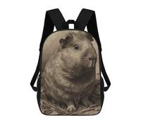 sinyumoney Sacs À Dos Pour Enfants Guinea Pig Pencil Drawing Sac D'école Imprimé En 3D Pour Enfants, Sac À Dos De Voyage Tendance Pour Écoliers 17inch