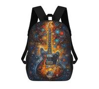 sinyumoney Sacs À Dos Pour Enfants Guitar in Space Art Print Sac D'école Imprimé En 3D, Sac Tendance, Sac De Voyage Pour L'école Ou Les Voyages 17inch