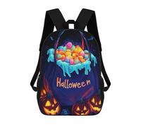 sinyumoney Sacs À Dos Pour Enfants Halloween Candy Bag Pumpkins Sac D'école Imprimé En 3D Pour Enfants, Sac À Dos De Voyage Tendance Pour Écoliers 17inch