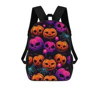 sinyumoney Sacs À Dos Pour Enfants Halloween Pumpkin Pattern Sac D'école Imprimé En 3D, Sac Tendance, Sac De Voyage Pour L'école Ou Les Voyages 17inch