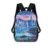 sinyumoney Sacs À Dos Pour Enfants Hong Kong China Sac D'école Imprimé En 3D Pour Enfants, Sac À Dos De Voyage Tendance Pour Écoliers 17inch