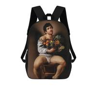 sinyumoney Sacs À Dos Pour Enfants Immortal Fruit - Man with Fruit Basket Sac D'école Imprimé En 3D, Sac Tendance, Sac De Voyage Pour L'école Ou Les Voyages 17inch