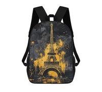 sinyumoney Sacs À Dos Pour Enfants Imprimés En 3D Abstract Eiffel Tower Sacs D'école Pour Enfants Garçons Et Filles, Sacs De Voyage, Sacs À Livres Pour L'école Ou Les Voyages 17inch