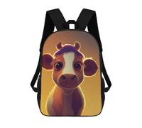 sinyumoney Sacs À Dos Pour Enfants Imprimés En 3D Adorable Cow Illustration Sacs D'école Pour Enfants Garçons Et Filles, Sacs De Voyage, Sacs À Livres Pour L'école Ou Les Voyages 17inch