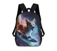 sinyumoney Sacs À Dos Pour Enfants Imprimés En 3D Amazing Dog Surfing Cosmic Sacs D'école Pour Enfants Garçons Et Filles, Sacs De Voyage, Sacs À Livres Pour L'école Ou Les Voyages 17inch