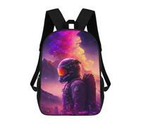 sinyumoney Sacs À Dos Pour Enfants Imprimés En 3D Astronaut in Alien Landscape Sacs D'école Pour Enfants Garçons Et Filles, Sacs De Voyage, Sacs À Livres Pour L'école Ou Les Voyages 17inch