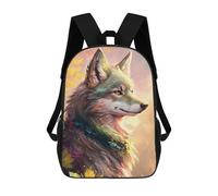 sinyumoney Sacs À Dos Pour Enfants Imprimés En 3D Autumnal Wolf Portrait Sacs D'école Pour Enfants Garçons Et Filles, Sacs De Voyage, Sacs À Livres Pour L'école Ou Les Voyages 17inch