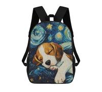 sinyumoney Sacs À Dos Pour Enfants Imprimés En 3D Beagle Puppy Starry Night Sacs D'école Pour Enfants Garçons Et Filles, Sacs De Voyage, Sacs À Livres Pour L'école Ou Les Voyages 17inch