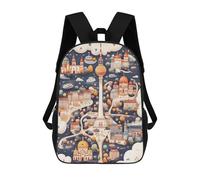 sinyumoney Sacs À Dos Pour Enfants Imprimés En 3D Berlin Cityscape Illustration Sacs D'école Pour Enfants Garçons Et Filles, Sacs De Voyage, Sacs À Livres Pour L'école Ou Les Voyages 17inch