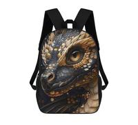 sinyumoney Sacs À Dos Pour Enfants Imprimés En 3D Black And Gold Dragon Sacs D'école Pour Enfants Garçons Et Filles, Sacs De Voyage, Sacs À Livres Pour L'école Ou Les Voyages 17inch