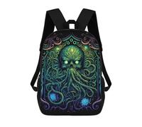 sinyumoney Sacs À Dos Pour Enfants Imprimés En 3D Black Light Cthulhu Sacs D'école Pour Enfants Garçons Et Filles, Sacs De Voyage, Sacs À Livres Pour L'école Ou Les Voyages 17inch