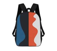 sinyumoney Sacs À Dos Pour Enfants Imprimés En 3D Blue And Red V Sacs D'école Pour Enfants Garçons Et Filles, Sacs De Voyage, Sacs À Livres Pour L'école Ou Les Voyages 17inch