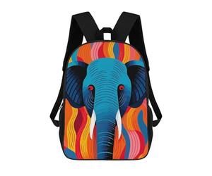 sinyumoney Sacs À Dos Pour Enfants Imprimés En 3D Blue Elephant Head Sacs D'école Pour Enfants Garçons Et Filles, Sacs De Voyage, Sacs À Livres Pour L'école Ou Les Voyages 17inch