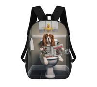 sinyumoney Sacs À Dos Pour Enfants Imprimés En 3D Cavalier King Charles Sacs D'école Pour Enfants Garçons Et Filles, Sacs De Voyage, Sacs À Livres Pour L'école Ou Les Voyages 17inch
