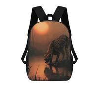 sinyumoney Sacs À Dos Pour Enfants Imprimés En 3D Cheetah Oasis Sacs D'école Pour Enfants Garçons Et Filles, Sacs De Voyage, Sacs À Livres Pour L'école Ou Les Voyages 17inch