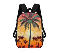 sinyumoney Sacs À Dos Pour Enfants Imprimés En 3D Coconut Sunset Oasis Sacs D'école Pour Enfants Garçons Et Filles, Sacs De Voyage, Sacs À Livres Pour L'école Ou Les Voyages 17inch