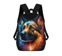 sinyumoney Sacs À Dos Pour Enfants Imprimés En 3D Colorful German Shepherd Portrait Sacs D'école Pour Enfants Garçons Et Filles, Sacs De Voyage, Sacs À Livres Pour L'école Ou Les Voyages 17inch