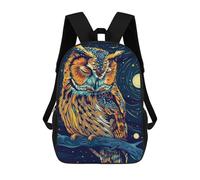 sinyumoney Sacs À Dos Pour Enfants Imprimés En 3D Colorful Owl in Night Sky Sacs D'école Pour Enfants Garçons Et Filles, Sacs De Voyage, Sacs À Livres Pour L'école Ou Les Voyages 17inch