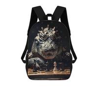 sinyumoney Sacs À Dos Pour Enfants Imprimés En 3D Crocodile Chess Sacs D'école Pour Enfants Garçons Et Filles, Sacs De Voyage, Sacs À Livres Pour L'école Ou Les Voyages 17inch