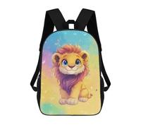 sinyumoney Sacs À Dos Pour Enfants Imprimés En 3D Cute Cartoon Lion Cub Illustration Sacs D'école Pour Enfants Garçons Et Filles, Sacs De Voyage, Sacs À Livres Pour L'école Ou Les Voyages 17inch