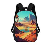 sinyumoney Sacs À Dos Pour Enfants Imprimés En 3D Desert Oasis Reflection Sacs D'école Pour Enfants Garçons Et Filles, Sacs De Voyage, Sacs À Livres Pour L'école Ou Les Voyages 17inch