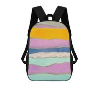 sinyumoney Sacs À Dos Pour Enfants Imprimés En 3D Expressive Collage 2 Sacs D'école Pour Enfants Garçons Et Filles, Sacs De Voyage, Sacs À Livres Pour L'école Ou Les Voyages 17inch