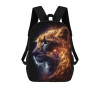 sinyumoney Sacs À Dos Pour Enfants Imprimés En 3D Flaming Cheetah Portrait Sacs D'école Pour Enfants Garçons Et Filles, Sacs De Voyage, Sacs À Livres Pour L'école Ou Les Voyages 17inch