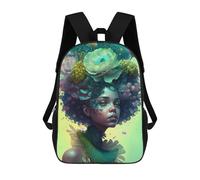 sinyumoney Sacs À Dos Pour Enfants Imprimés En 3D Floral Fusion Portrait Sacs D'école Pour Enfants Garçons Et Filles, Sacs De Voyage, Sacs À Livres Pour L'école Ou Les Voyages 17inch