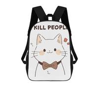 sinyumoney Sacs À Dos Pour Enfants Imprimés En 3D Funny I Kill People Cat Sacs D'école Pour Enfants Garçons Et Filles, Sacs De Voyage, Sacs À Livres Pour L'école Ou Les Voyages 17inch
