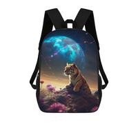 sinyumoney Sacs À Dos Pour Enfants Imprimés En 3D Galactic Tiger Majesty -4 Sacs D'école Pour Enfants Garçons Et Filles, Sacs De Voyage, Sacs À Livres Pour L'école Ou Les Voyages 17inch