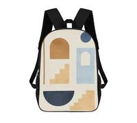 sinyumoney Sacs À Dos Pour Enfants Imprimés En 3D Geometric Shapes 13 Sacs D'école Pour Enfants Garçons Et Filles, Sacs De Voyage, Sacs À Livres Pour L'école Ou Les Voyages 17inch