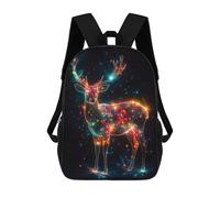 sinyumoney Sacs À Dos Pour Enfants Imprimés En 3D Glowing Magic Deer Sacs D'école Pour Enfants Garçons Et Filles, Sacs De Voyage, Sacs À Livres Pour L'école Ou Les Voyages 17inch