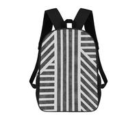 sinyumoney Sacs À Dos Pour Enfants Imprimés En 3D Gray Lines 5 Sacs D'école Pour Enfants Garçons Et Filles, Sacs De Voyage, Sacs À Livres Pour L'école Ou Les Voyages 17inch