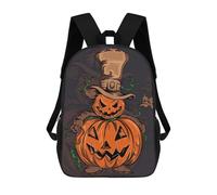 sinyumoney Sacs À Dos Pour Enfants Imprimés En 3D Halloween Pumpkin Ghost Sacs D'école Pour Enfants Garçons Et Filles, Sacs De Voyage, Sacs À Livres Pour L'école Ou Les Voyages 17inch