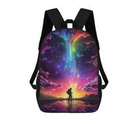 sinyumoney Sacs À Dos Pour Enfants Imprimés En 3D Hiking The Alien World Sacs D'école Pour Enfants Garçons Et Filles, Sacs De Voyage, Sacs À Livres Pour L'école Ou Les Voyages 17inch