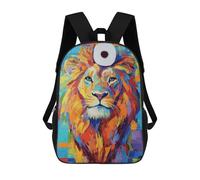 sinyumoney Sacs À Dos Pour Enfants Imprimés En 3D Lion with Toilet Paper Crown Sacs D'école Pour Enfants Garçons Et Filles, Sacs De Voyage, Sacs À Livres Pour L'école Ou Les Voyages 17inch