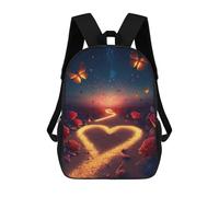 sinyumoney Sacs À Dos Pour Enfants Imprimés En 3D Love Path with Butterflies Sacs D'école Pour Enfants Garçons Et Filles, Sacs De Voyage, Sacs À Livres Pour L'école Ou Les Voyages 17inch