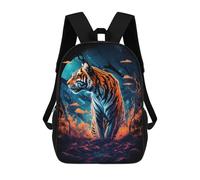sinyumoney Sacs À Dos Pour Enfants Imprimés En 3D Magical Tiger Forest Sacs D'école Pour Enfants Garçons Et Filles, Sacs De Voyage, Sacs À Livres Pour L'école Ou Les Voyages 17inch