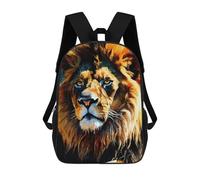 sinyumoney Sacs À Dos Pour Enfants Imprimés En 3D Majestic Lion Portrait Sacs D'école Pour Enfants Garçons Et Filles, Sacs De Voyage, Sacs À Livres Pour L'école Ou Les Voyages 17inch