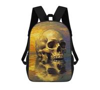 sinyumoney Sacs À Dos Pour Enfants Imprimés En 3D Memento Mori Reflections Sacs D'école Pour Enfants Garçons Et Filles, Sacs De Voyage, Sacs À Livres Pour L'école Ou Les Voyages 17inch