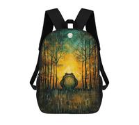 sinyumoney Sacs À Dos Pour Enfants Imprimés En 3D Moonlit Forest Frog Sacs D'école Pour Enfants Garçons Et Filles, Sacs De Voyage, Sacs À Livres Pour L'école Ou Les Voyages 17inch