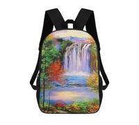 sinyumoney Sacs À Dos Pour Enfants Imprimés En 3D Mountain Waterfall Sacs D'école Pour Enfants Garçons Et Filles, Sacs De Voyage, Sacs À Livres Pour L'école Ou Les Voyages 17inch