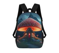sinyumoney Sacs À Dos Pour Enfants Imprimés En 3D Mushroom House in The Mountains Sacs D'école Pour Enfants Garçons Et Filles, Sacs De Voyage, Sacs À Livres Pour L'école Ou Les Voyages 17inch