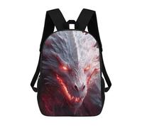 sinyumoney Sacs À Dos Pour Enfants Imprimés En 3D Mystical White Dragon Sacs D'école Pour Enfants Garçons Et Filles, Sacs De Voyage, Sacs À Livres Pour L'école Ou Les Voyages 17inch